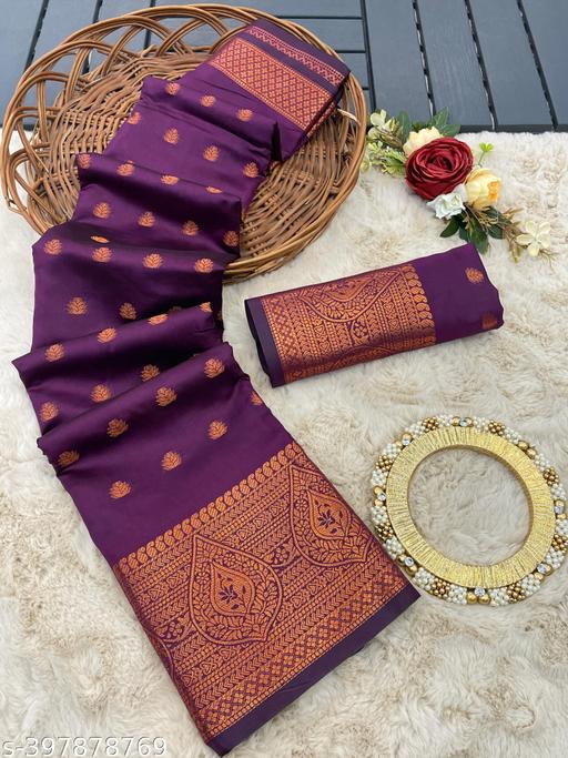 COPER SOFT LICHI SILK SAREE