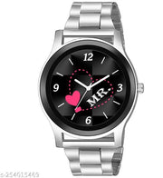 Skylark Mr & Mrs Stainless Steel Chrome Men & Women Analog Watch - For Couple
