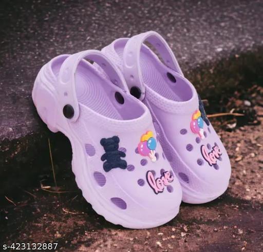 Love clog purple