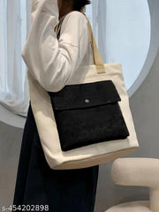 Canvas Women's Tote Bag with Secure Zipper Closure | College Travel Office Stylish tote bag