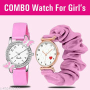 Butterflly Pink | Heart Dial | Ribbin Belt(Combo)
