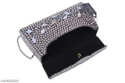 Handmade Metal bag Silver SQ sheep leaf style Latest Shoulder Bag Clutch for girls and women