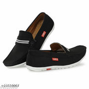 Stylish Men's Suede Black Flipflops