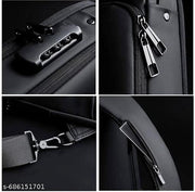 Waterproof Polyester Slim Unisex Crossbody Sling Bag Chest Backpack Men's Shoulder Bag, Leisure Travel Handbag, Hard Shell Anti-Theft Chest Bag