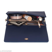 RESHU 6 card slot premium PU leather with heart batch fitting  zipper hand purse for women