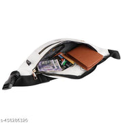 Nice Purse Classic Chest Crossbody Fanny Pack | Waist Pouch | Bum Bags (W.B-008-White) Waist bag  (White)