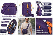 Unisex Sling Bag | Cross Body Multipurpose Hand Bag | Sling Bag For Men & Women | Slim Bag for Office, Cash, Business Collection, Travelling | Sling Bag (Pack of 1)