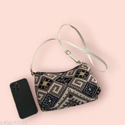 Stylish sling bag/ sling bag for women/ cotton sling /sling Ikkat sling Women and Girls Trendy Bags Fashionable Jute Handbag Jute Sling Bags