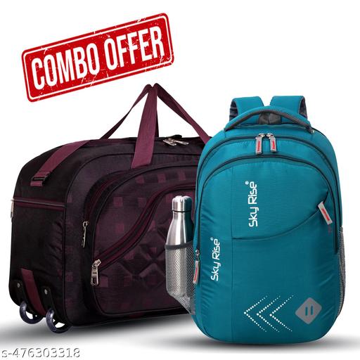 35 L Waterproof Laptop Backpack with 1 Duffel Bag Combo | Casual Travel, Office & School Bags for Men, Women, Boys & Girls