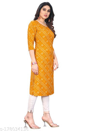 Straight Crepe Kurti