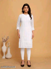 woman chikan kurti kurti