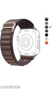 Trail Loop Alpine Loop Straps Compatible with Watch 49mm 45mm 44mm 42mm, Adjustable Velcro Premium Strap for iWatch Ultra & Ultra 2 Series SE 8 7 6 5 4 3 2 1. (Only 2 Pcs Trail Loop Strap, Watch NOT Included) Alpine Purple Trail Yellow Combo Pack of 2