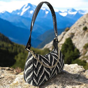 Black Jute Shoulder Bag for Women – Stylish, Eco-Friendly & Spacious Handbag
