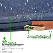 Laptop Sleeve Case | 15.6 | Zipper Closure | Water Repellent PVC | Blue & Tan LB01