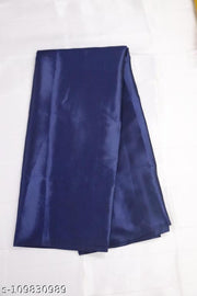 Satin Silk Navy Blue Saree with blouse