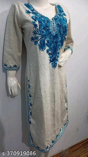 "Winter Bliss: Explore Cozy Chic with Our Luxurious Woolen Kurti Collection"