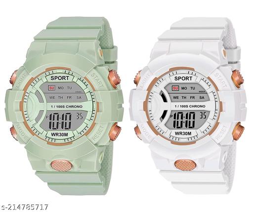 Digital Boy's and Girl'S Sports Watch For Combo
