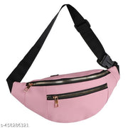 Nice Purse Classic Chest Crossbody Fanny Pack | Waist Pouch | Bum Bags (W.B-008-Pink) Waist bag  (Pink)