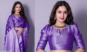Pure Georgette Saree with Rich Woven  Design & Designer Blouse