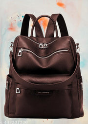 MomsyStore Girls Leather Backpacks for College And Office