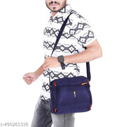 blue Men Sling Bag Cross body Men’s Sling Messenger Bag for Travel / Office / Business