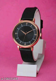  Dhara Time Branded Best Quality Ethnic Embossed Designer Shine Round Dial with Slim Fit Alluring Leather Belt Women Analog Watches for Girls