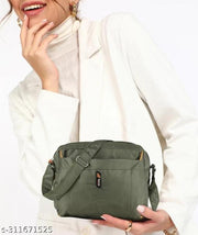 Green Men & Women Messenger Bag