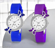 Analog watch combo for women