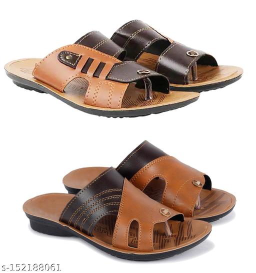 Combo Pack of 2 Slippers for Men