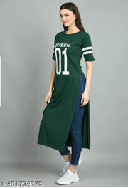 01 PRINTED KURTI GREEN