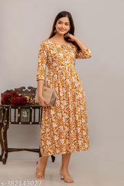 Trendy Rayon Floral Printed Anarkali Kurti/Kurta