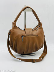 Versatile Shoulder Bag | hobo shoulder bag | soft bag|spacious bag | 3 big compartments | evryday women use | handbag and purses|pu leather | leather bag | big bag | rough use