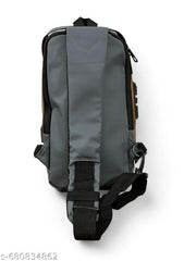 Men & Women– Crossbody Sling Bag for Travel, Cycling & Hiking | Waterproof Shoulder Bag with Compartment and Zipper Pockets