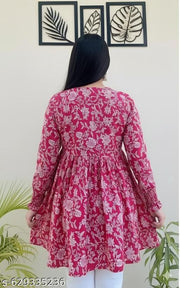 Womens Rayon Printed Kurti