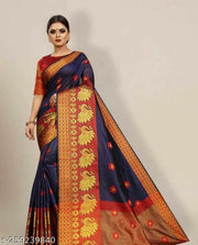 Women Monika Jaquard Banarasi Saree
