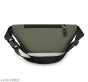 Men’s PU Leather Crossbody Sling Bag with Large Capacity, Adjustable Belt & Zipper Closure for Daily Use, Hiking & Outdoor Activities