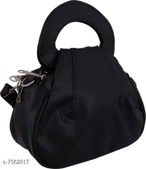 Beautiful Women's Black PU Slingbag