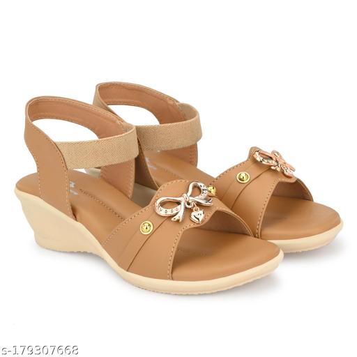 Attractive Beige Heel Sandals for Women | Ladies Heels & Sandals | Casual Sandals for Girls & Ladies