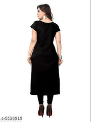 Polyster/Crepe fabric-Women's Colorblocked Kurti