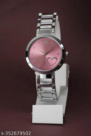 TRENDING MULTI-COLOR (SILVER BLUE PINK )  DIAL ANALOG SILVER STAINLESS STEEL STRAP 3 COMBO WATCH ,