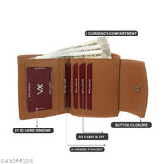 Wildauk 
Women Beige Artificial Leather Wallet  (5 Card Slots)