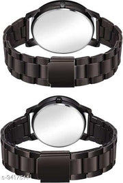 Skylark Crystal-King Queen-Chain-Couple Premium Quality Designer Fashion Analog Watch - For Men & Women