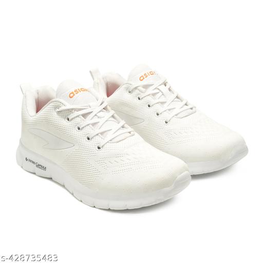 Asian DELTA-21cFULLWHT Running Sports Shoe