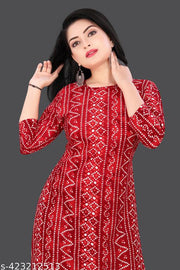Women Crepe Printed Straight Kurti Combo of 2 PACK OF 2, Extra plus Size - S, M, L, XL, XXL, 2XL, XXXL, 3XL, 4XL, 5XL ( New Arrival New Design Fashionable Kurti )