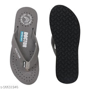 DOCTOR EXTRA SOFT 3-D-16-FeeLGooD-Grey Women's Orthopaedic Diabetic Comfort Daily Use Slippers & Flipflops