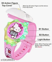 PINK-KITTY-WATCHES NEW S-PACK OF 1
