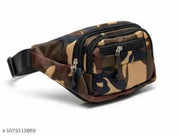 Camouflage Waist Bag for Men & Women | Military Fanny Pack, Waist Pouch & Sling Bag | Multi Pocket Travel, Hiking, Running & Outdoor Bag