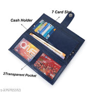 Classic World Women's Faux Leather with Zip Pocket, Multiple Card Holders and Pocket Wallet