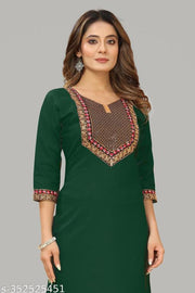 stylelist kurti with embroidered work