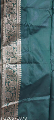 Banarasi Patola Silk Saree For Womens With Blouse Piece